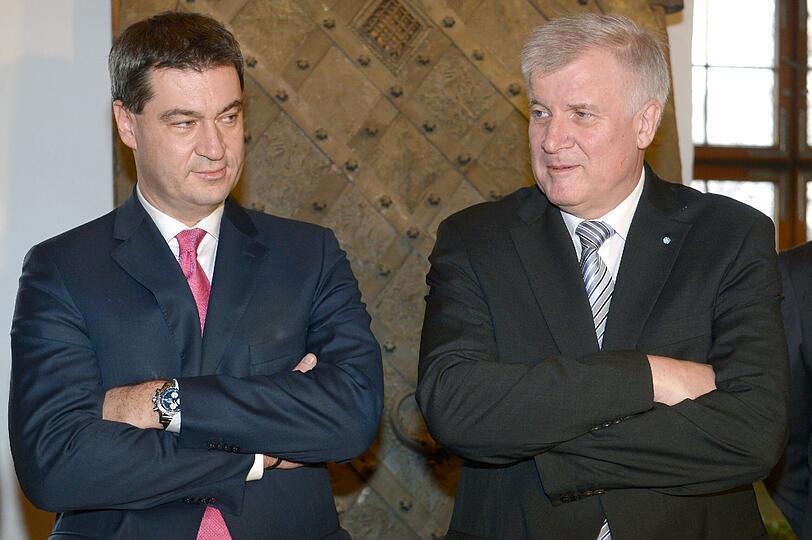 Zwei, die miteinander regieren, aber nicht immer gut miteinander können: Kronprinz Markus Söder sitzt als bayerischer Finanzminister auch am Koalitionstisch in Berlin.