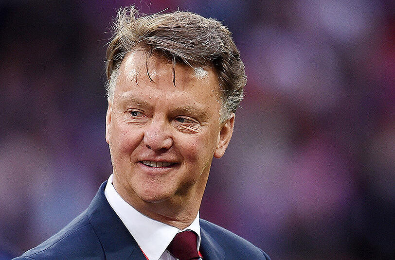 Der ehemalige Bayern-Trainer Louis van Gaal trainierte zuletzt das Star-Ensemble von Manchester United.