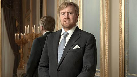 Das neue Porträt von König Willem-Alexander der Niederlande.