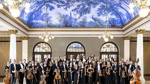 Die Münchner Symphoniker im Gartensaal des Prinzregententheaters.