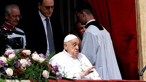 Papst Franziskus während der Ostermesse am Sonntag.