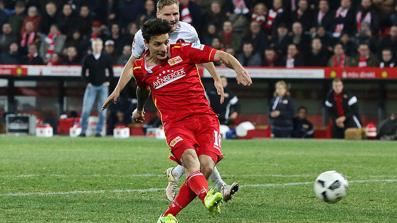 Philipp Hosiner zum 1:0 &ndash; Union Berlin ist jetzt Tabellenführer