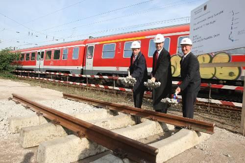 Im September war der Spatenstich für den Bau der S-Bahn nach Forchheim.