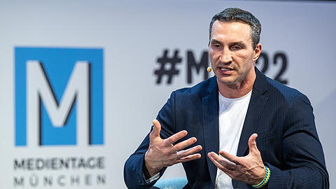 Ex-Schwergewichts-Boxweltmeister Wladimir Klitschko, bei den 36. Medientagen in München.