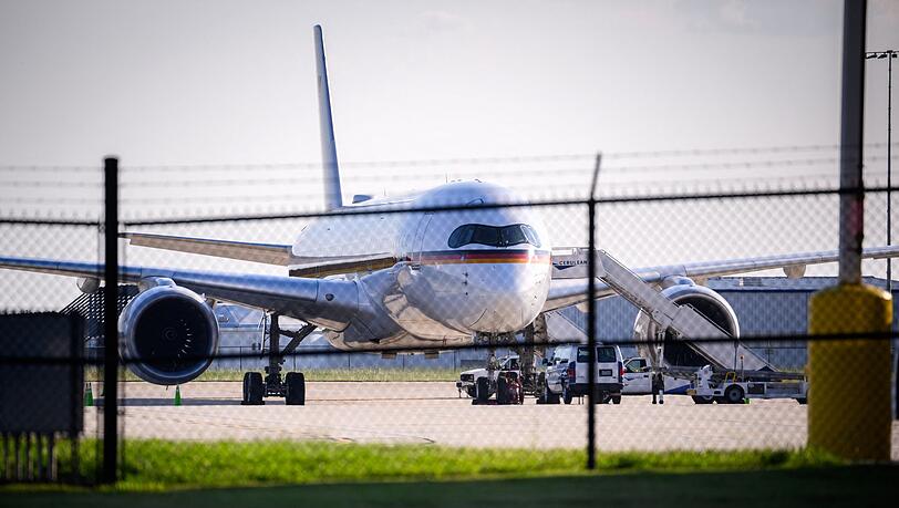 Der Regierungsflieger hat einen technischen Schaden. Der Regierungsflieger hat einen technischen Schaden.