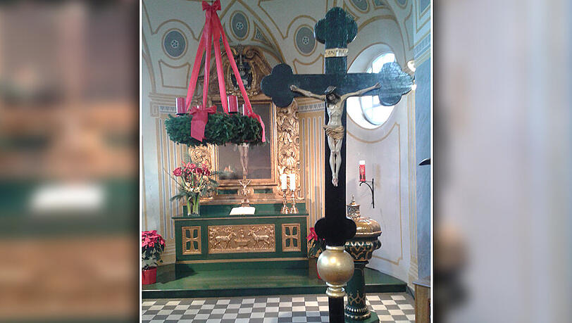Das verschwundene Kreuz der evangelischen Kirche in Kochel am See Das verschwundene Kreuz der evangelischen Kirche in Kochel am See