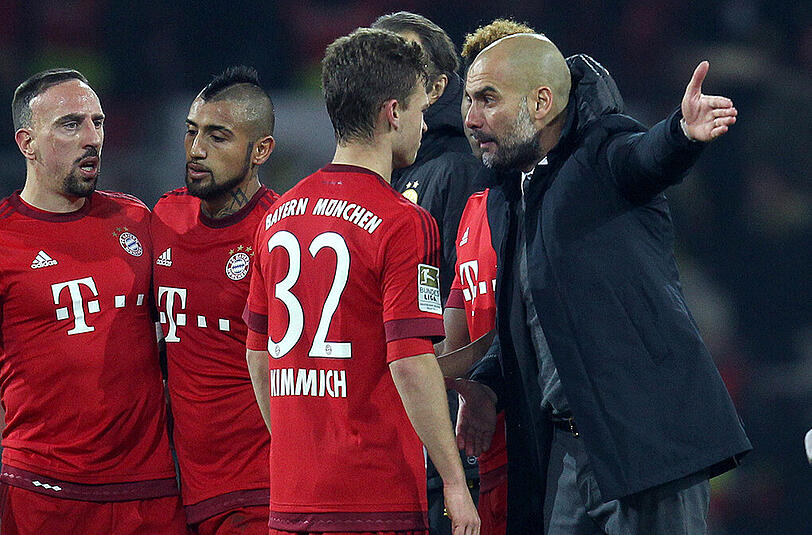 Der Disput zwischen Pep Guardiola und Joshua Kimmich beim 0:0 in Dortmund im März 2016
