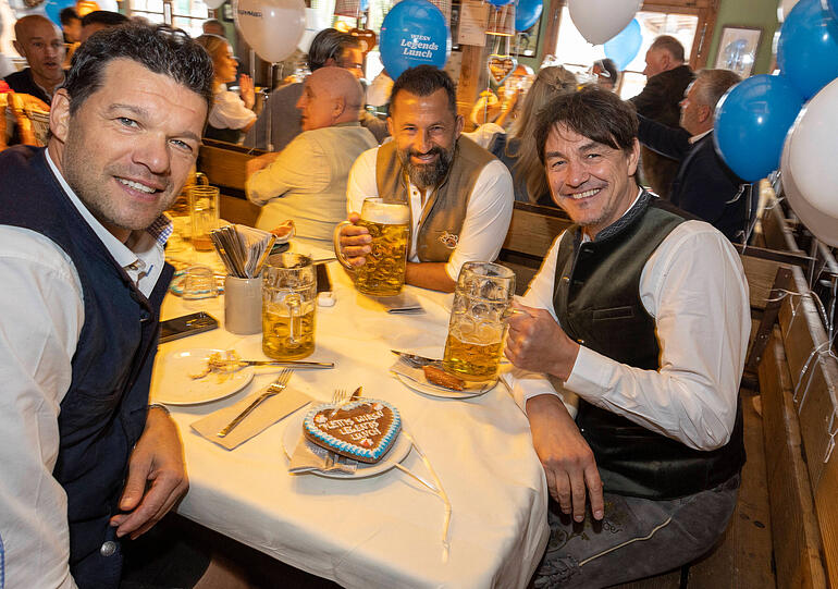 Michael Ballack, Hasan Salihamidzic und Matze Knop.