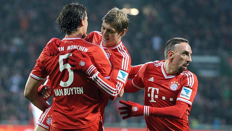 Sollen auch in Marokko jubeln: Die Spieler des FC Bayern München. Sollen auch in Marokko jubeln: Die Spieler des FC Bayern München.