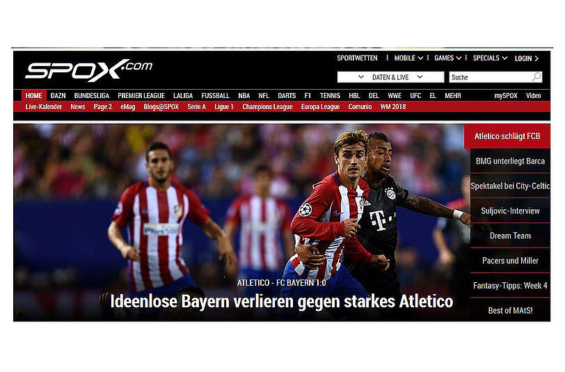 Vertraut man den Kollegen von "Spox" ist der Grund für die Niederlage sehr simpel: Bayern war einfach ideenlos.