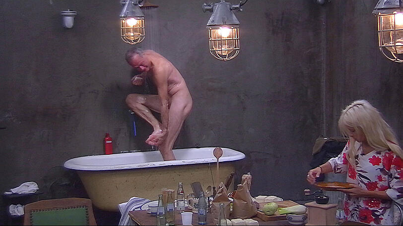 Die Bilder vom Nackt-Duschen bei Promi-Big-Brother 2014...