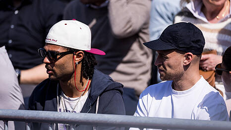 Serge Gnabry und Joshua Kimmich bei den BMW Open.