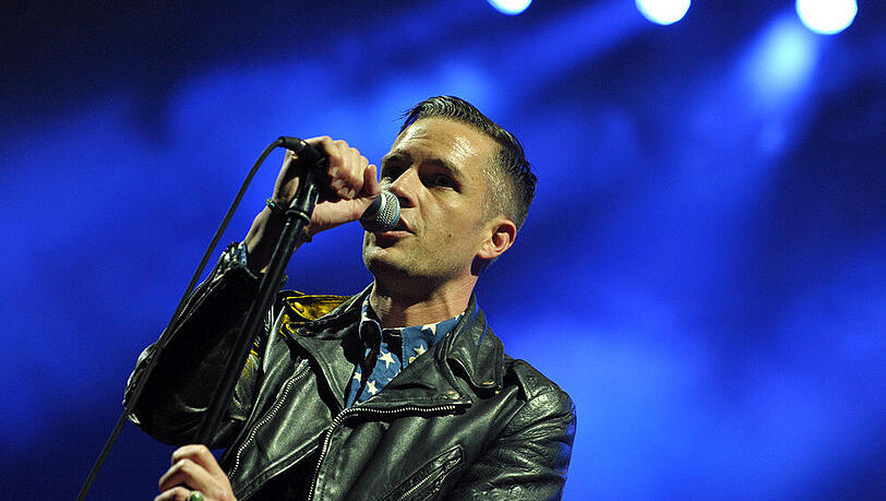 Brandon Flowes von The Killers singt - doch worüber nur? Brandon Flowes von The Killers singt - doch worüber nur?