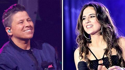 Kerstin Ott (l.) und Anna-Maria Zivkov sind unter den vielen Stars, die am Silvesterabend in der ZDF-Show "Silvester in Concert - Willkommen 2026" auftreten, live &uuml;bertragen aus Hamburg.