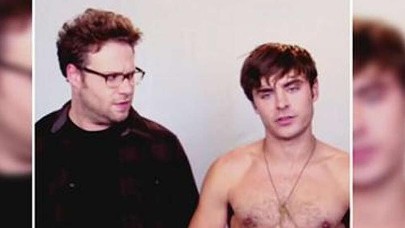 Seth Rogen (l.) redet und Zac Efron (r.) hat einfach nur hübsch auszusehen Seth Rogen (l.) redet und Zac Efron (r.) hat einfach nur hübsch auszusehen