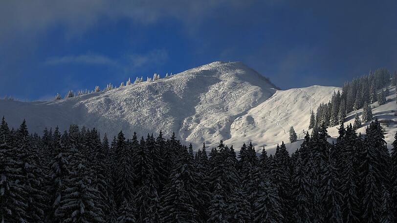 Schön verschneit: das Riedberger Horn bei Balderschwang.