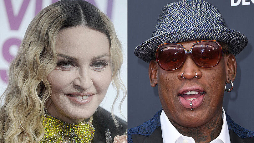 Madonna und Dennis Rodman waren in den 1990ern ein Paar
