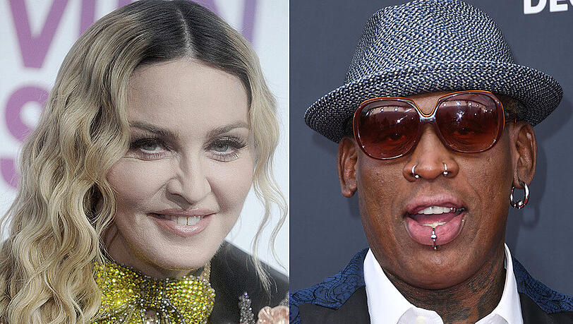 Madonna und Dennis Rodman waren in den 1990ern ein Paar Madonna und Dennis Rodman waren in den 1990ern ein Paar