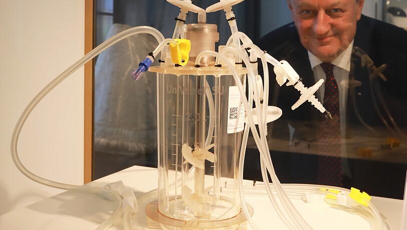 In dem Bioreaktor entstand ein wichtiger Bestandteil von Impfstoffen gegen Covid-19. In dem Bioreaktor entstand ein wichtiger Bestandteil von Impfstoffen gegen Covid-19.