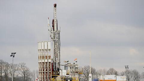 Eine Gas-Bohrstelle in Luenne bei Lingen von der Firma Exxon.