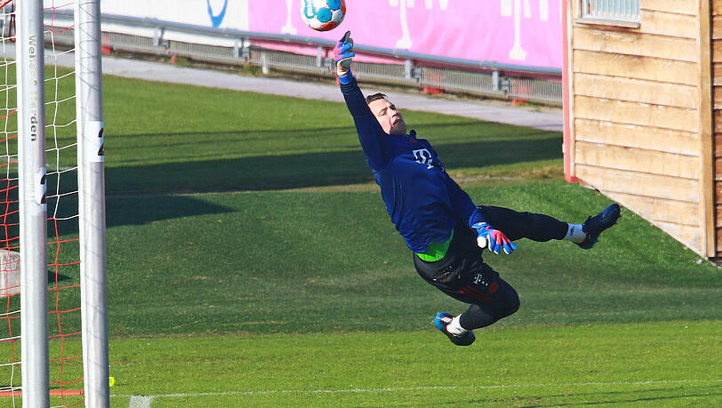 Manuel Neuer Ende Januar im Bayern-Training. (Archivbild)