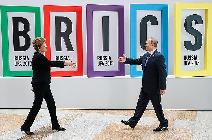 Wladimir Putin hat beim Treffen der Brics-Gruppe eine engere Zusammenarbeit Russlands mit China, Indien und Südafrika vereinbart.