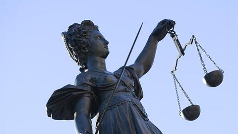 Die Statue der Justitia.