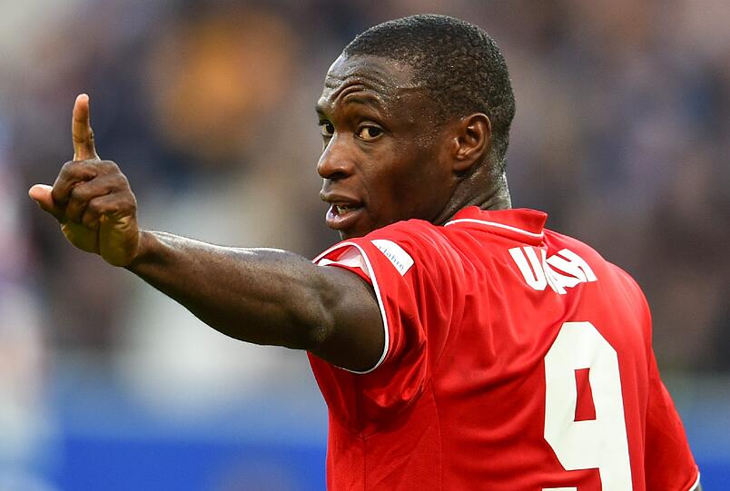 Anthony Ujah kam 2012 für über zwei Millionen Euro aus Mainz nach Köln. Dank einer Ausstiegsklausel kann er den FC jetzt verlassen.