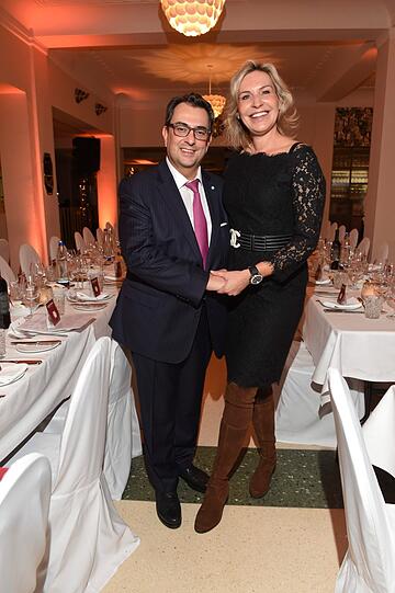 Gastgeber Stavros Kostantinidis mit Frau Saskia