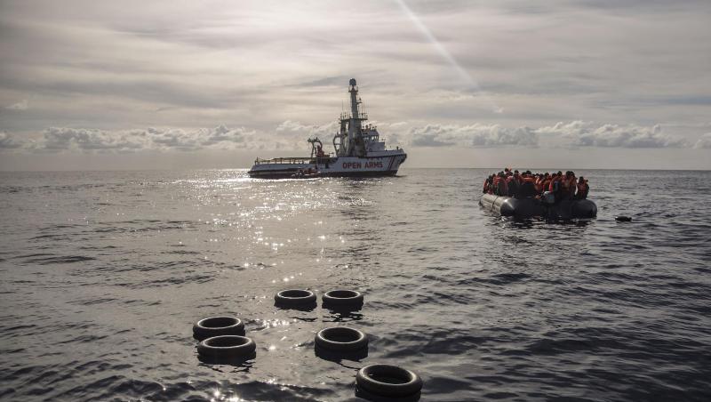 Nach ihrer Rettung in der Nähe der libyschen Küste hatten die Migranten das Weihnachtsfest an Bord verbracht. Nach ihrer Rettung in der Nähe der libyschen Küste hatten die Migranten das Weihnachtsfest an Bord verbracht.