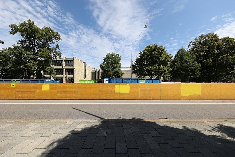 Das bleibt noch jahrelang so: Die Neue Pinakothek ist Großbaustelle.