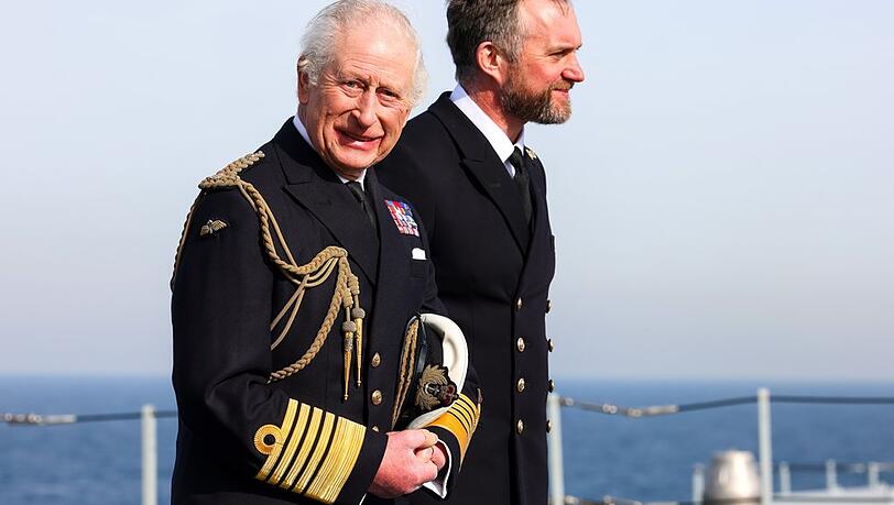 K&ouml;nig Charles III. auf der Prince of Wales.