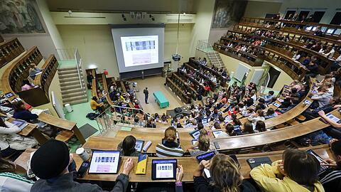 An deutschen Universit&auml;ten sind viele ausl&auml;ndische Studierende eingeschrieben.