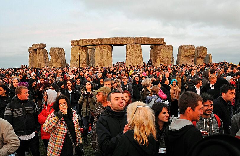 Sommersonnenwende am Stonehenge - die Bilder.