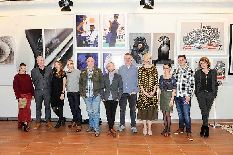 Sieben Künstler stellten ihre Ausstellungsstücke vor