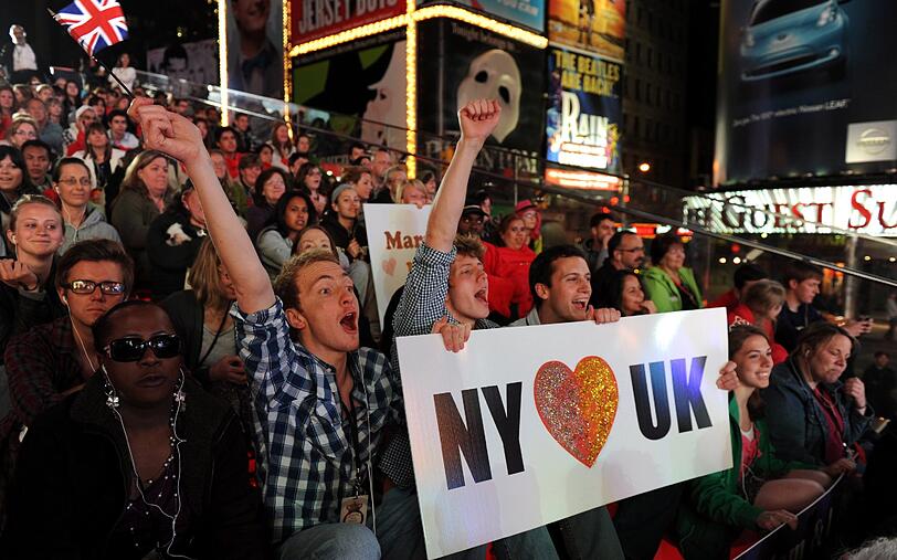 Auch in New York und Texas verfolgen die Menschen die Hochzeit von Kate und William. Die Bilder