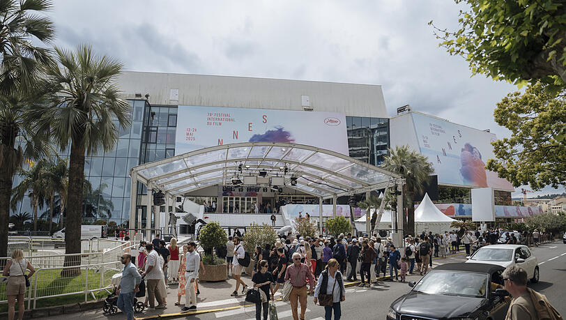 Das Palais des Festivals der 78. Internationalen Filmfestspiele.