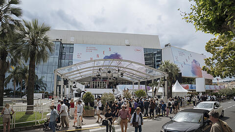 Das Palais des Festivals der 78. Internationalen Filmfestspiele.