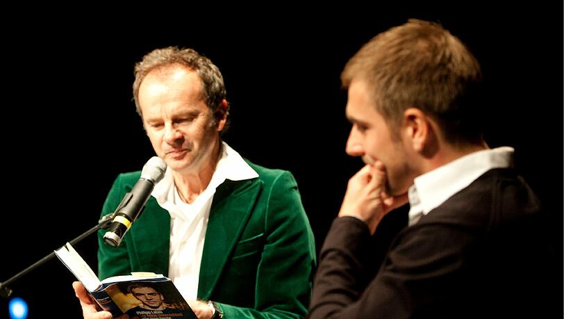 Willy Astor und Philipp Lahm im Volkstheater. Willy Astor und Philipp Lahm im Volkstheater.