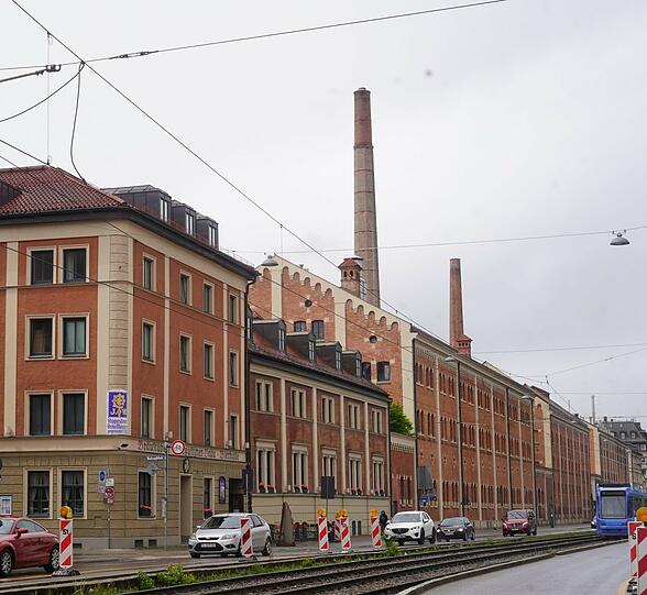 Die Augustiner-Brauerei in Landsberger Straße.