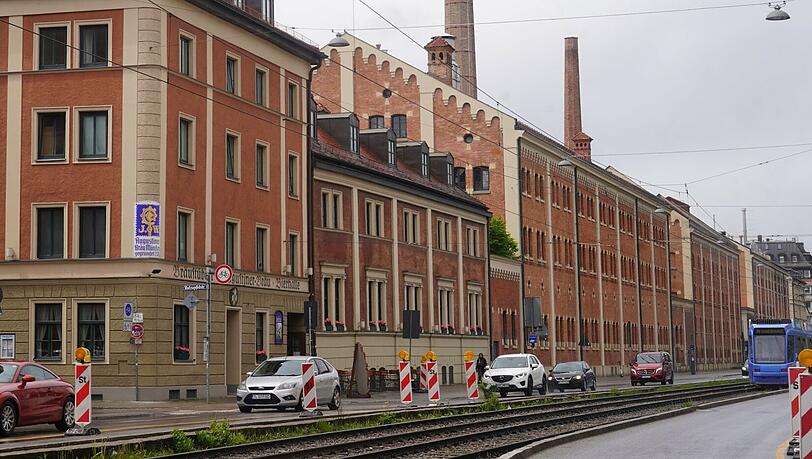 Die Augustiner-Brauerei in Landsberger Straße.