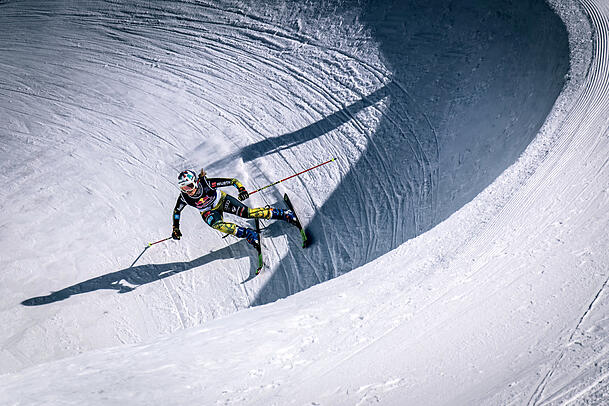 Daniela Maier beim Super Skicross in Andermatt. Daniela Maier beim Super Skicross in Andermatt.
