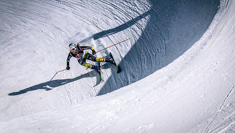 Daniela Maier beim Super Skicross in Andermatt. Daniela Maier beim Super Skicross in Andermatt.