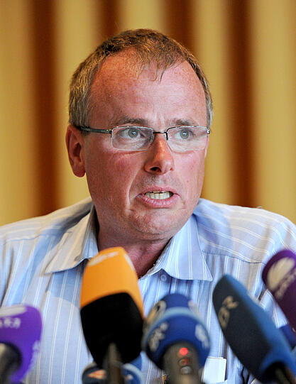 Andreas Heil 2012 am Tag der Sprengung.