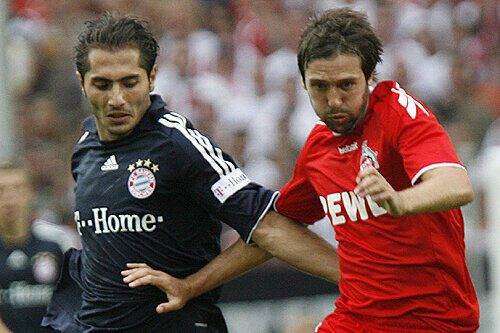 Kölns Fabrice Ehret (r.) mit Münchens Hamit Altintop