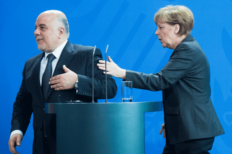 Freitag, 6. Februar: Merkel ist zurück in Berlin, empfängt den irakischen Ministerpräsidenten Haider al-Abadi.