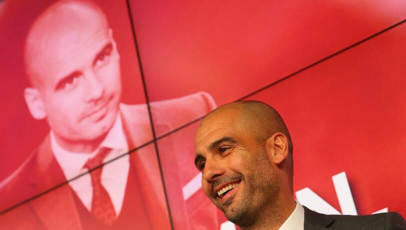 Pep Guardiola hat für seine Präsentation beim FC Bayern München fleißig deutsch gelernt. Pep Guardiola hat für seine Präsentation beim FC Bayern München fleißig deutsch gelernt.