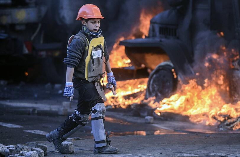 Auch ganz junge Menschen beteiligen sich an den Protesten