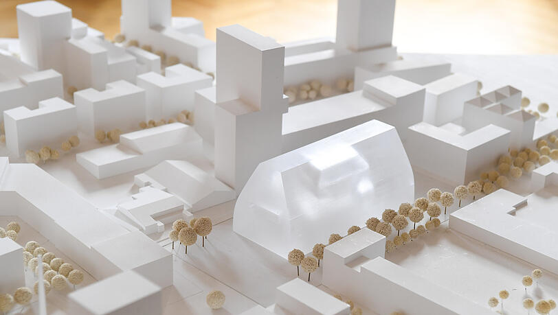 Das Sieger-Modell des Architekturb&uuml;ros Cukrowicz Nachbaur Architekten f&uuml;r das neue M&uuml;nchner Konzerthaus.