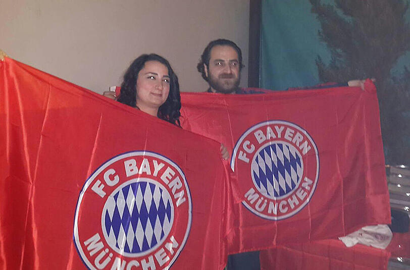 Regelmäßig trafen sich die syrischen Bayern-Fans, um gemeinsam die Spiele zu schauen.